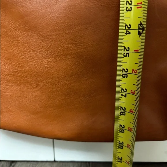 Dooney and Bourke Medium Florentine Leather Hobo Bag Chestnut Satchel - Picture 4 of 12